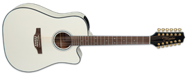 Takamine GD35CE-12 Pearl White 12-String Acoustic Electric Guitar